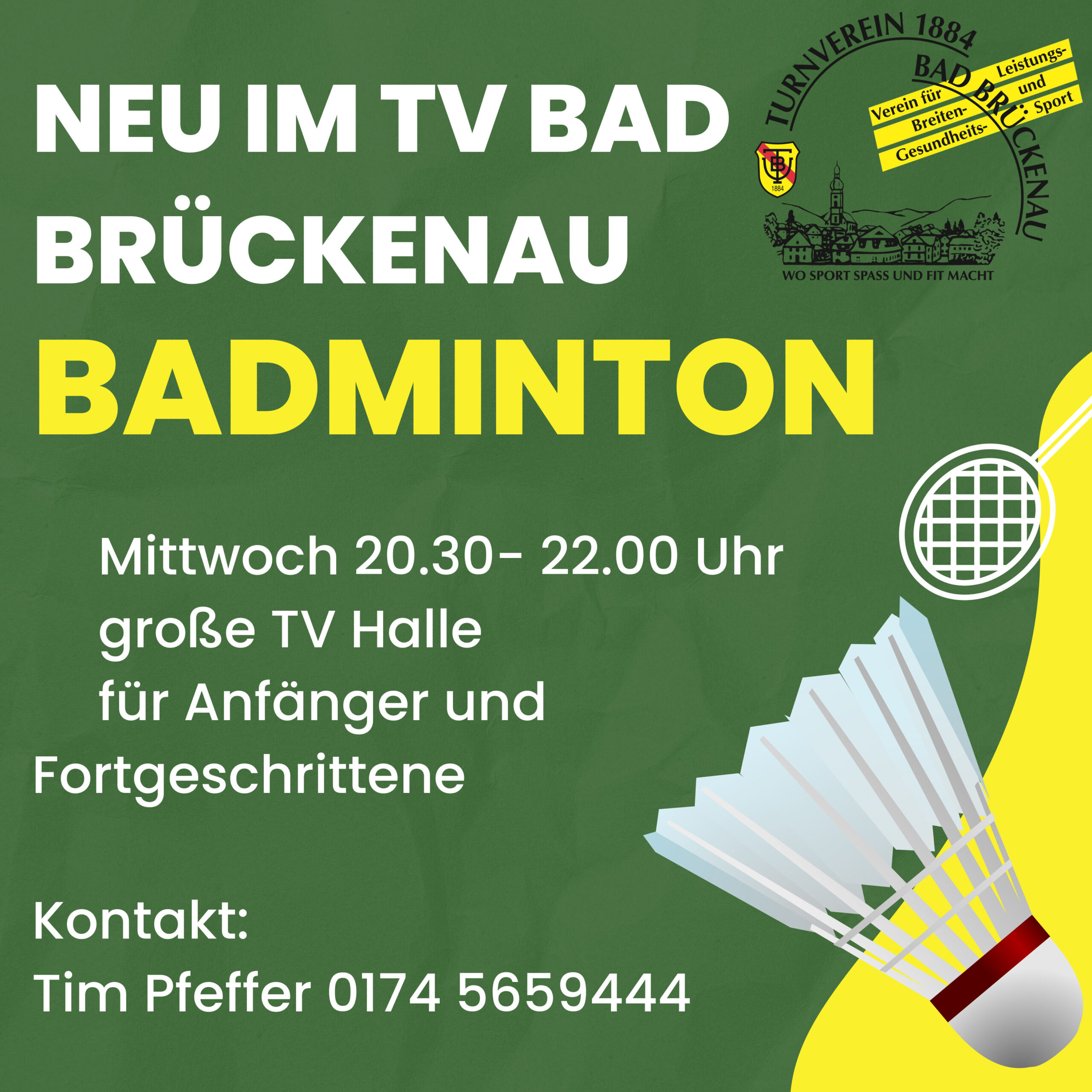 Read more about the article Badminton: Neu bei uns!